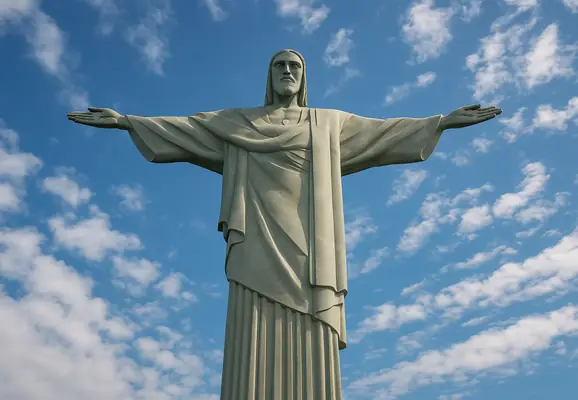 entrada cristo redentor rio de janeiro brasil